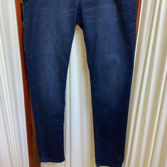 CAbi Bree Jeans #514 Deep Blue Wash Straight Leg Stretch Size 8 - Picture 3 of 8